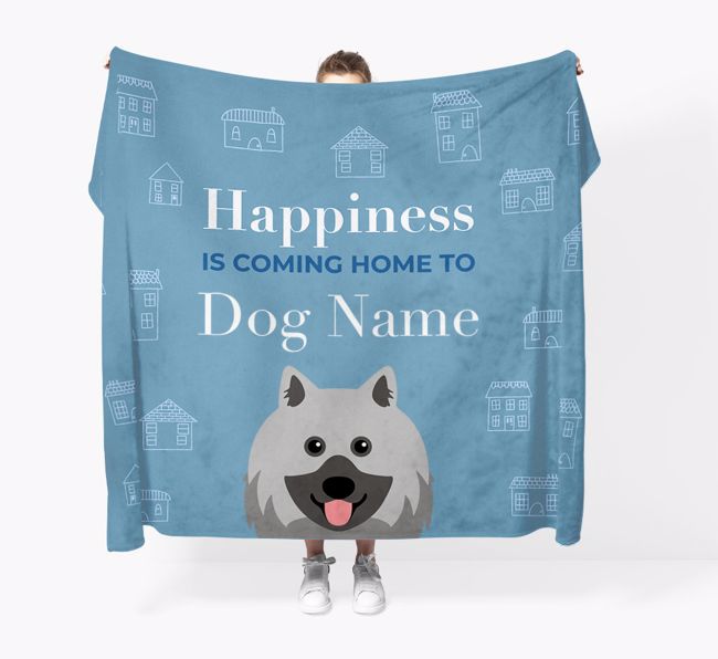 Happiness Is: Personalized {breedFullName} Throw Blanket